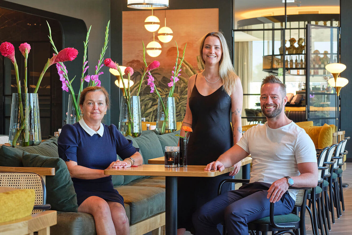 Eveline van den Hul-Van der Valk, Nina van Rietschoten en Maurits Leeflang