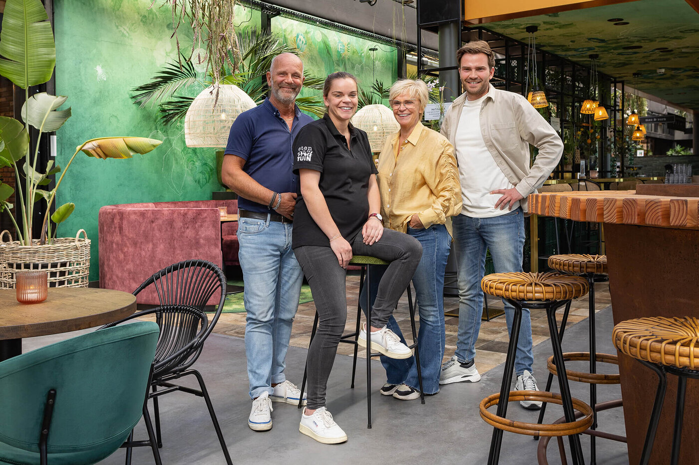 André, Melissa, Bianka en Rody van Soest